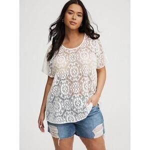 145. Torrid Abbey Lace Top